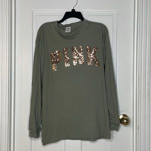 Victoria’s Secret PINK Long-sleeve Sequin Tee